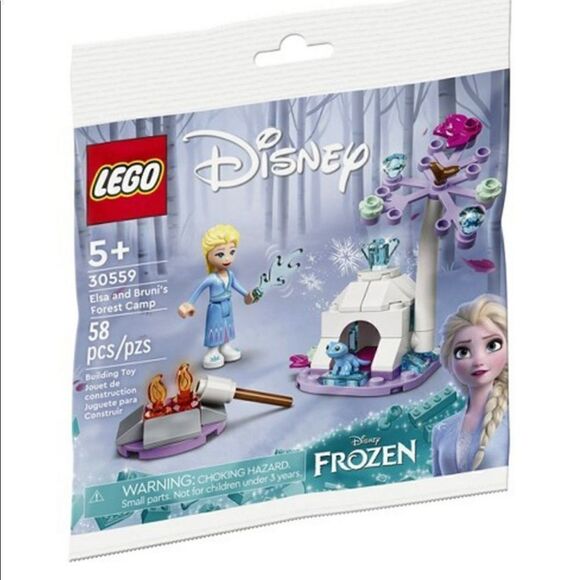 Elsa and Bruni’s Forest Camp - LEGO Disney Princess Polybag Set (30559) NIB 2022 - Picture 1 of 8